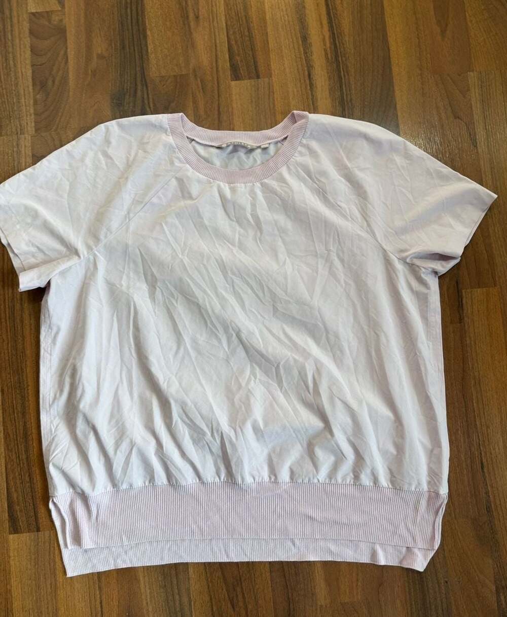 Athleta T-Shirt Size XL Pink Short Sleeve Crewneck Top